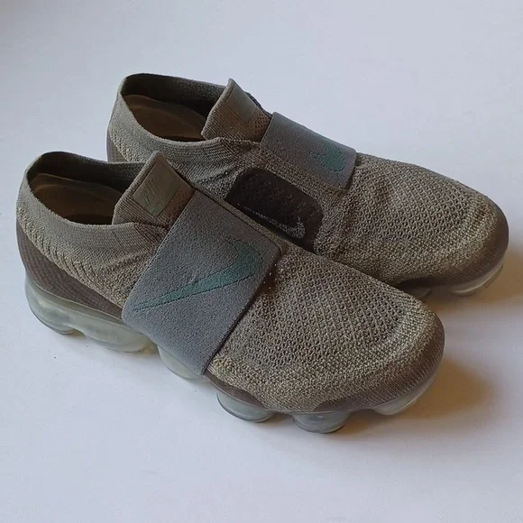 Nike Air Vapormax Flyknit Moc Shoes Sneakers Dark Stucco SZ 8.5 AA4155 013 - Picture 5 of 13